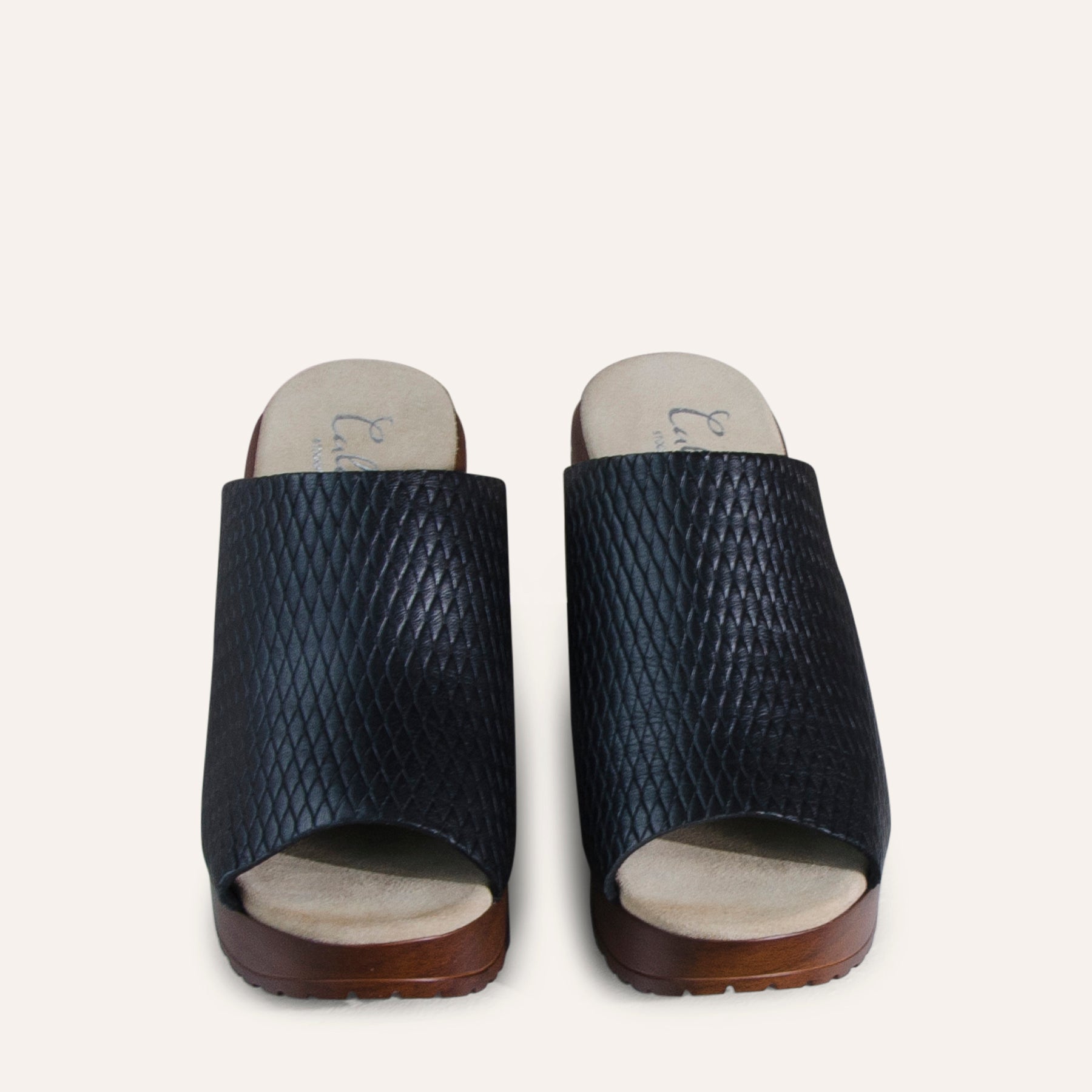 Becka black clog mules Calou stockholm