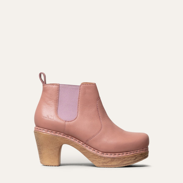 Doris pink leather boot calou stockholm