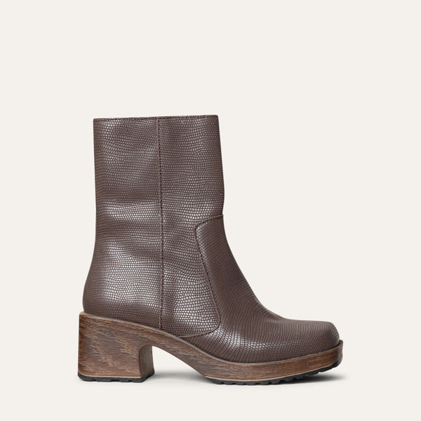 Ines brown leather boot calou stockholm