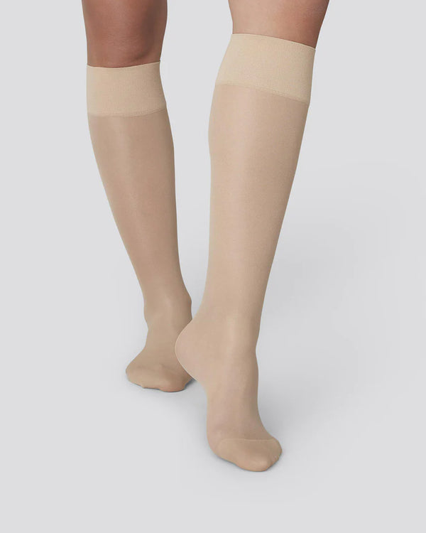 SUPPORT KNEE-HIGHS BEA Sand