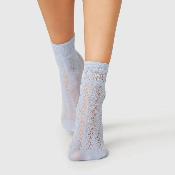 Erica Crochet sock blue