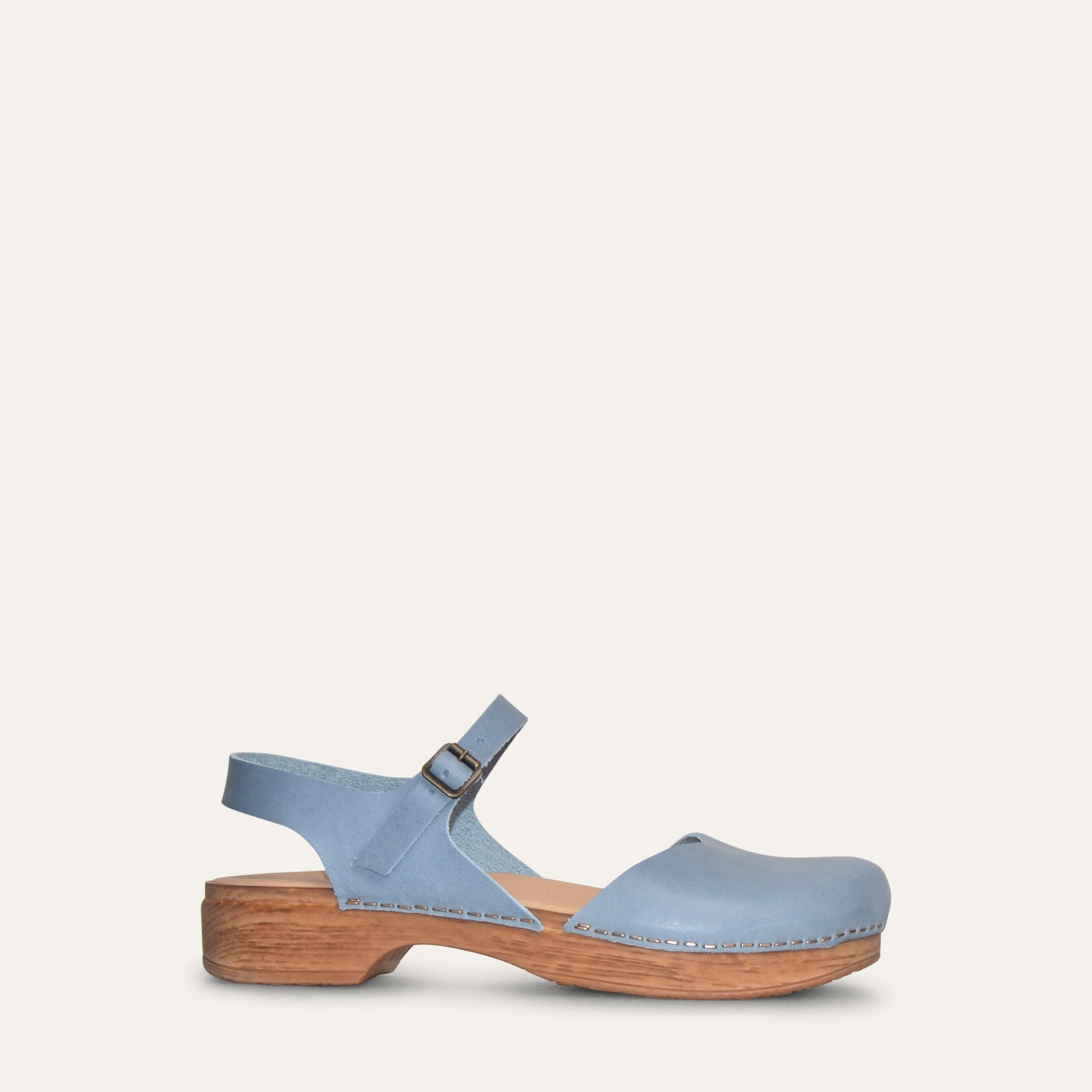 Calou Diana blue Mary Jane womens clog on soft Fleible sole