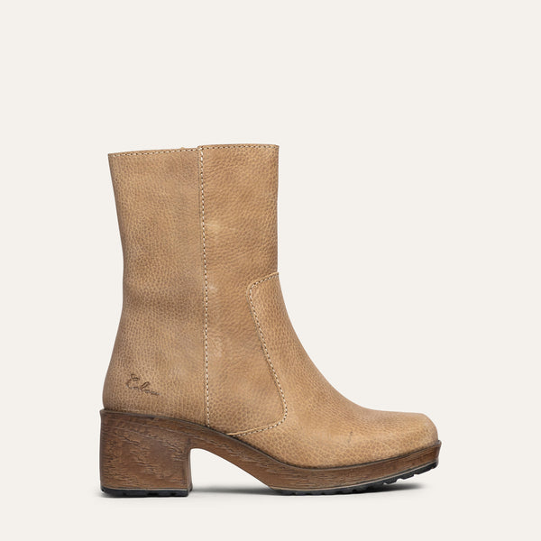 Ines honey beige leather boot calou stockholm