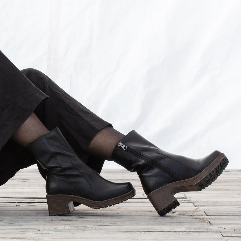 Ines Boot Black Leather