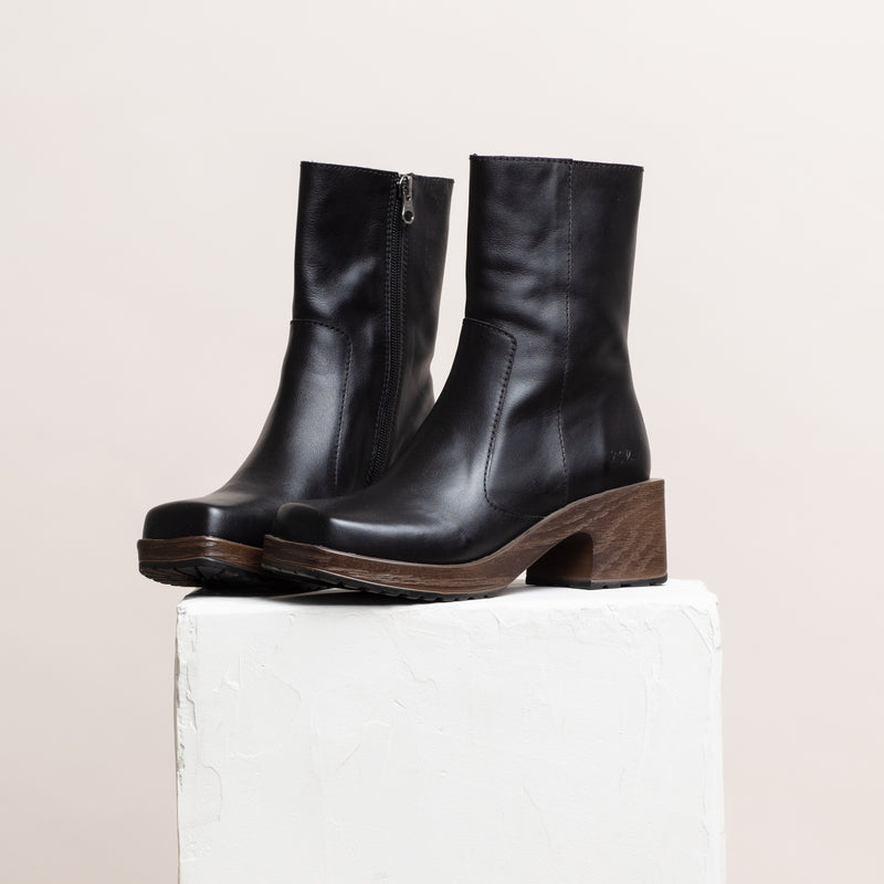 Ines Boot Black Leather