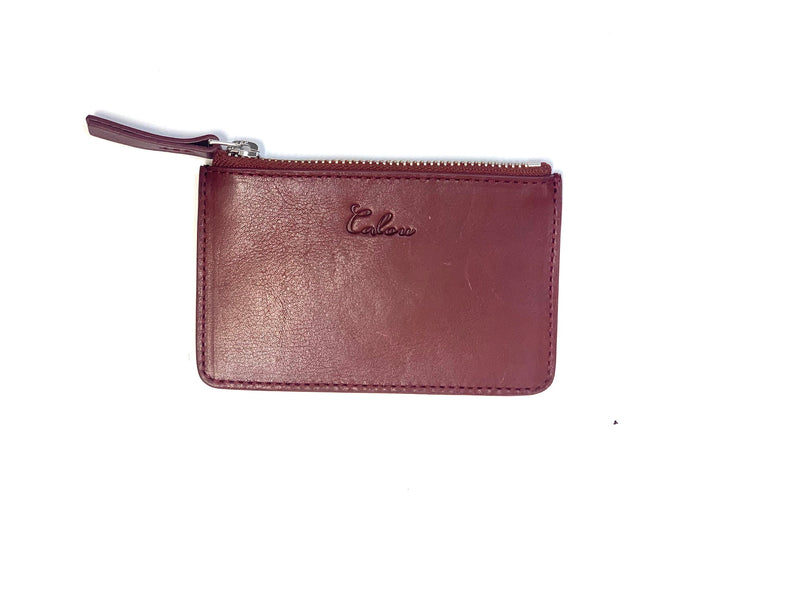 Reißverschluss-Brieftasche, Rot